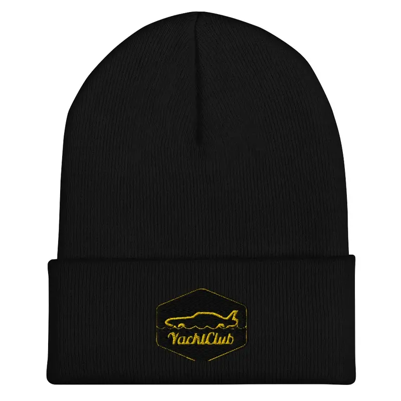 Gold Yacht Club Logo Beanie